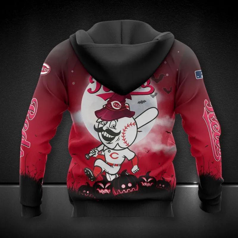 Cincinnati Reds Mascot All Over Print Apparel 1, MLB Hoodie Cincinnati Reds Mascot All Over Print Apparel 1, MLB Hoodie