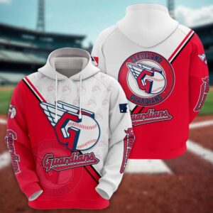 Cleveland Guardians Logo 3D Clothing, MLB Hoodie