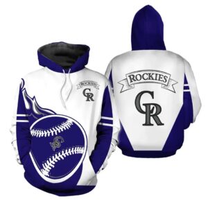 Colorado Rockies Hoodies Flame Balls 3D Hoodie, MLB Hoodie