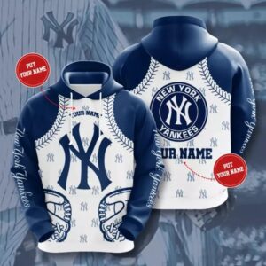 Custom Name New York Team Yankees 3D Hoodie, MLB Hoodie