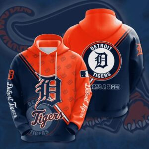 Detroit Tigers Big Logo 3D Hoodie, MLB Hoodie