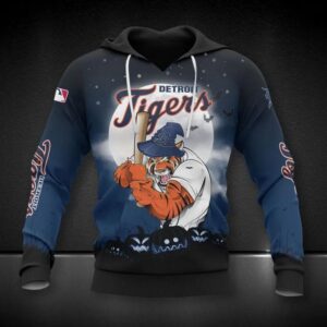 Detroit Tigers Mascot All Over Print Hoodie 1, MLB Hoodie