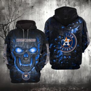 Houston Astros Lava Skull 3D Hoodie, MLB Hoodie