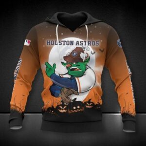 Houston Astros Mascot All Over Print Hoodie 1, MLB Hoodie