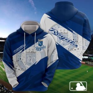 Kansas City Royals All Over Print Apparel, MLB Hoodie