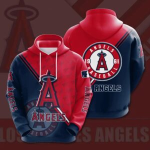 Los Angeles Angels Big Logo 3D Hoodie, MLB Hoodie