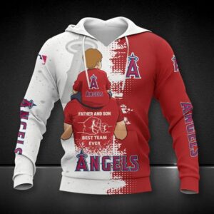Los Angeles Angels Dad And Son All Over Print 3D Hoodie 1, MLB Hoodie