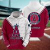 Los Angeles Angels Logo 3D MLB Hoodie, MLB Hoodie