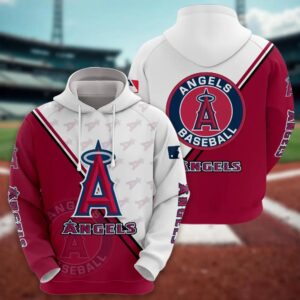 Los Angeles Angels Logo 3D MLB Hoodie, MLB Hoodie
