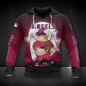 Los Angeles Angels Mascot All Over Print 3D Hoodie 2, MLB Hoodie