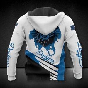 Los Angeles Dodgers Big Logo All Over Print Hoodie 1, MLB Hoodie