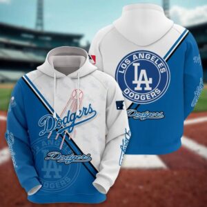 Los Angeles Dodgers Logo 3D Clothing, MLB Hoodie