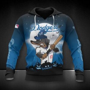 Los Angeles Dodgers Mascot All Over Print Hoodie 1, MLB Hoodie