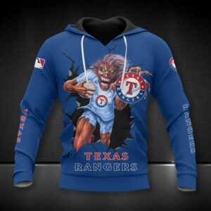 MLB Texas Rangers All Over Print Hoodie 1, MLB Hoodie