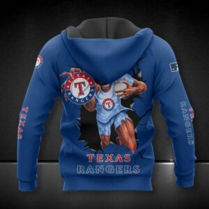 MLB Texas Rangers All Over Print Hoodie 1, MLB Hoodie