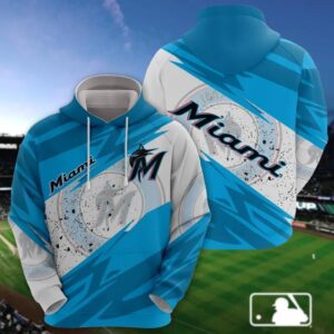 Miami Marlins All Over Print Apparel, MLB Hoodie