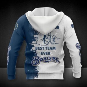 Milwaukee Brewers Dad And Son All Over Print Hoodie 1, MLB Hoodie