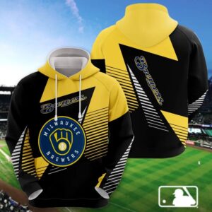 Milwaukee Brewers Printed Apparel, MLB Hoodie