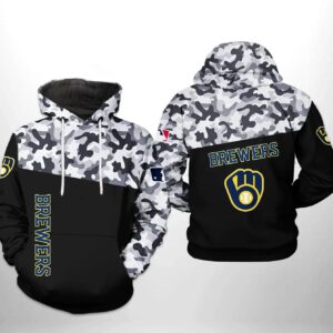 Milwaukee Brewers Printed Apparel, MLB Hoodie