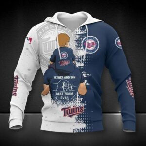 Minnesota Twins Dad And Son All Over Print Hoodie 1, MLB Hoodie