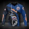New York Mets Skeleton Logo MLB All Over Print Hoodie 1, MLB Hoodie