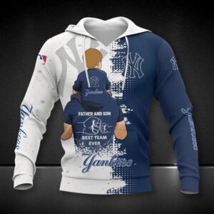 New York Yankees Dad And Son All Over Print Hoodie 1, MLB Hoodie
