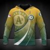 Oakland Athletics Big Logo All Over Print Hoodie 2, MLB Hoodie