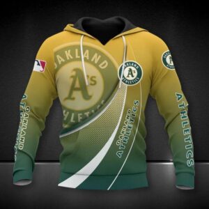 Oakland Athletics Big Logo All Over Print Hoodie 2, MLB Hoodie