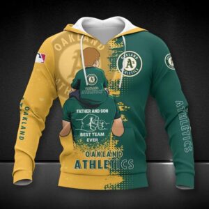 Oakland Athletics Dad And Son All Over Print Hoodie 2, MLB Hoodie