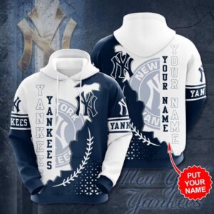 Personalized New York Yankees Laurel Wreath 3D HOODIE, MLB Hoodie