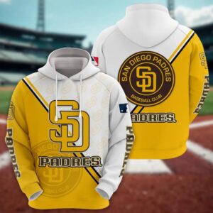 San Diego Padres Logo 3D Clothing, MLB Hoodie