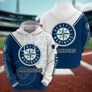 Seattle Mariners Logo 3D Clothing, MLB Hoodie