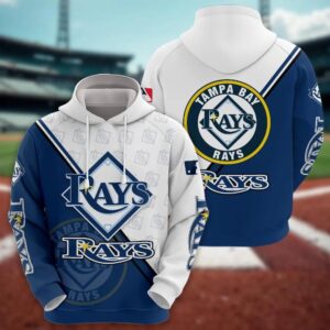 Tampa Bay Rays Logo 3D Clothing, MLB Hoodie