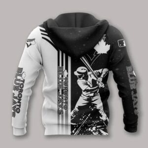 Toronto Blue Jays Black And White All Over Print Hoodie 1, MLB Hoodie
