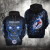 Toronto Blue Jays Lava Skull 3D Hoodie, MLB Hoodie