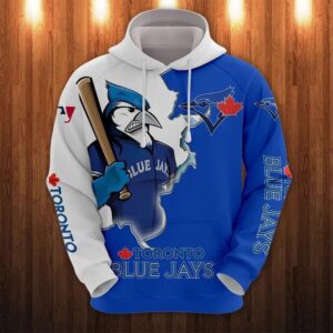 Toronto Blue Jays Mascot All Over Print Hoodie 1, MLB Hoodie