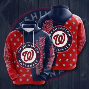 Washington Baseball Team Nationalss 3D Hoodie 2, MLB Hoodie