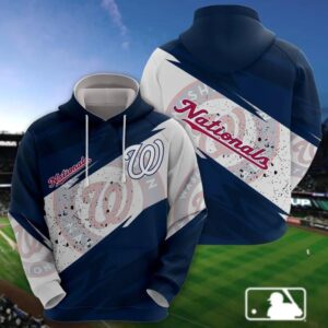 Washington Nationals All Over Print Apparel, MLB Hoodie