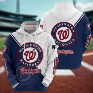 Washington Nationals Logo 3D Clothing, MLB Hoodie