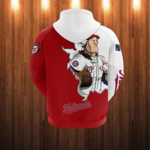 Washington Nationals Mascot All Over Print Hoodie 1, MLB Hoodie