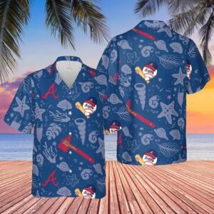 Atlanta Braves Ocean Depths Hawaiian Shirt, Gift for Fan, MLB Hawaiian Shirt