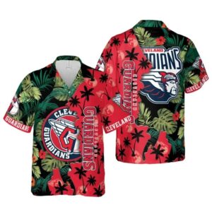Cleveland Guardians Baseball Tribal Hawaiian Shirt, MLB Hawaiian Shirt