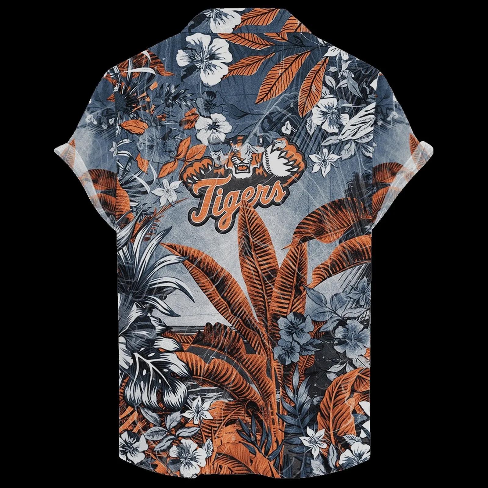 Detroit Tigers Coastal Skull Hawaiian Shirt 1, MLB Hawaiian Shirt Detroit Tigers Coastal Skull Hawaiian Shirt 1, MLB Hawaiian Shirt