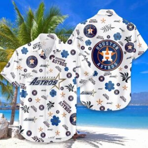 Houston Baseball Team Astross Hawaiian Button Down Shirt, MLB Hawaiian Shirt