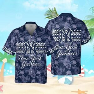 New York Baseball Team Yankeess Hawaiian Button Down Shirt 1, MLB Hawaiian Shirt