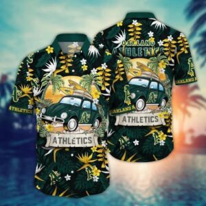 Oakland Baseball Team Athleticss Hawaiian Shirt Button Down, MLB Hawaiian Shirt