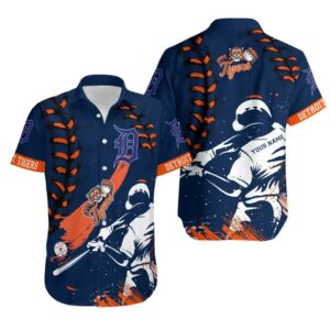 Personalized Detroit Baseball Team Tigerss Casual Shirt, MLB Hawaiian Shirt