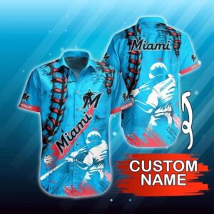 Personalized Miami Baseball Team Marlinss Casual Shirt, MLB Hawaiian Shirt