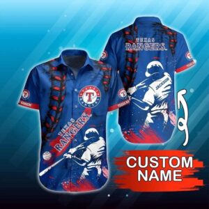 Personalized Texas Baseball Team Rangerss Casual Shirt, MLB Hawaiian Shirt