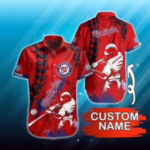 Personalized Washington Baseball Team Nationalss Hawaiian Shirt, MLB Hawaiian Shirt